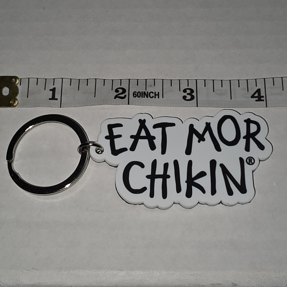 Eat Mor Chikin Chick-Fil-A Keychain NEW